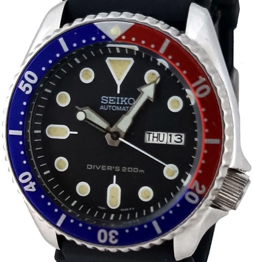 Vintage SEIKO PEPSI SKX007 Genuine "Sallow" dial, 7S26-0020 case & movt. - Image 3 of 4