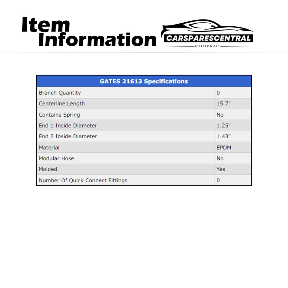 Manguera de refrigerante de radiador superior para Ford Bronco II 1986-1990 Ford Ranger 1986-1992 Foto 4 de 4