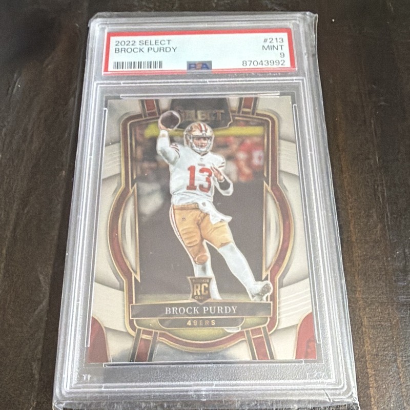 Panini 2022 Select Club Level Brock Purdy Rookie #213 PSA 9 49ers