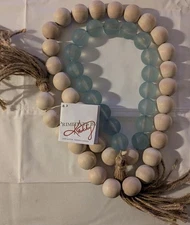 Primitives By Kathy Wood and Sea Glass Garland 58 Inches Long