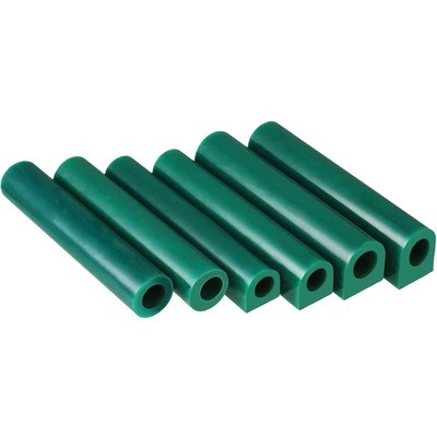 6 Pieces Carving Wax Ring Tube Green Ring Carving Wax Hole for Jewelry Casting M