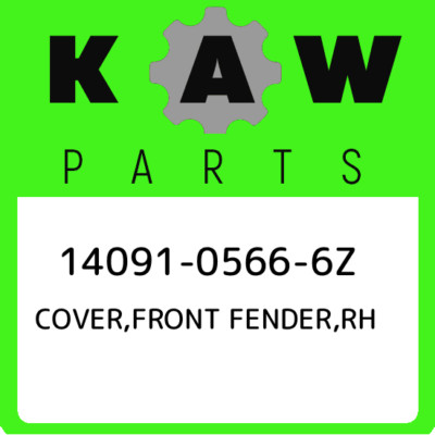 14091-0566-6Z Kawasaki Cover,front fender,rh 1409105666Z, New