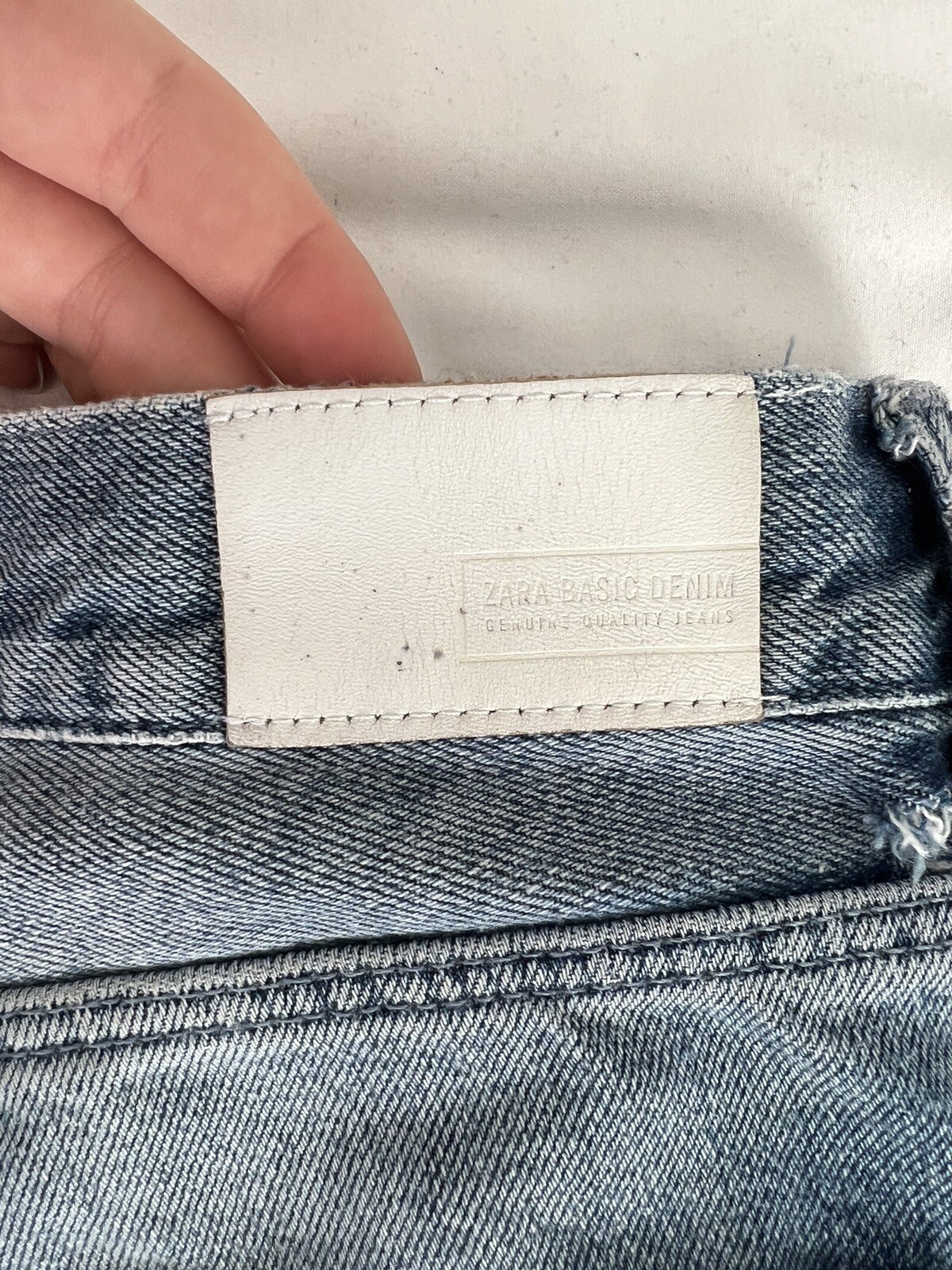 Zara Basic Size 2 Jeans Bleached Bleachy Jean Hig… - image 11