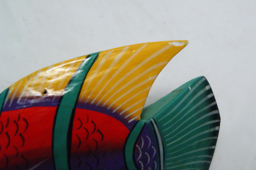 23 Hand Carved Wood Tropical Fish Wooden Ornaments Nautical Painted Decor READ - Picture 17 of 19