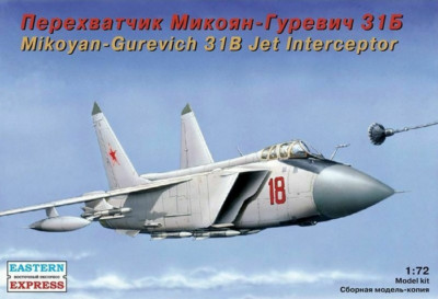 1/72 Jet Interceptor MiG-31B Foxhound Eastern Express 72115 Plastic Model kit
