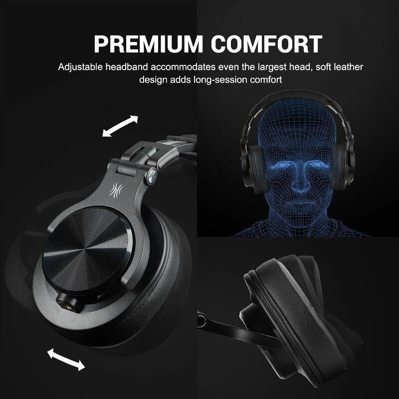 Cascos Inalámbricos Profesional Para DJ Musica De Estudio Auriculares Con  Cable