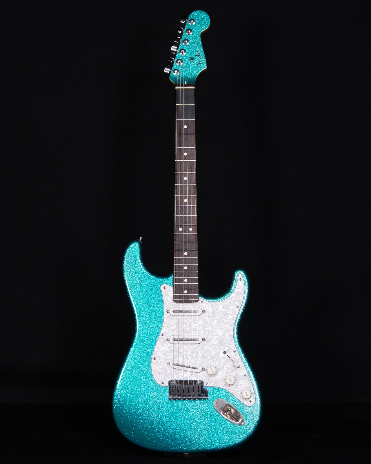 Fender Special Run Sparkle American Series Stratocaster, 2001, Teal Sparkle -