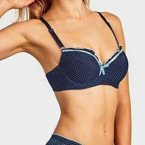 NEW Sofra Womens Size 30A Polka Dot Ruffle 6 Pack Bras Bundle Set Underwire - Image 4 of 4