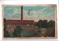 1917 Postcard Akron OH Ohio N.O.T. Co. Bridge & Power Plant