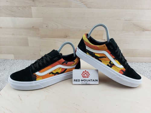 orange camo vans old skool
