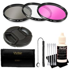 Vivitar 58mm Professional Digital Filter Kit  Accessory Kit for 58mm Lenses