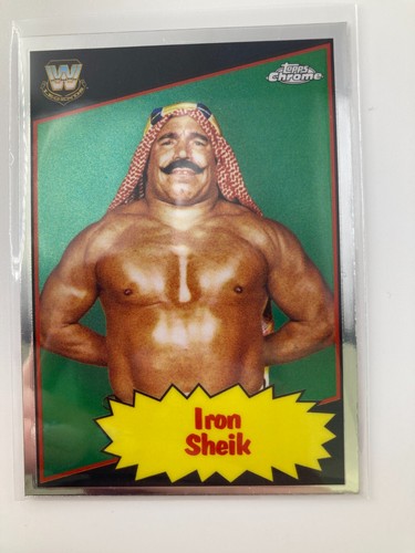 TOPPS WWE CHROME 2025 IRON SHEIK 1985 TOPPS CURRENT CHECKLIST .