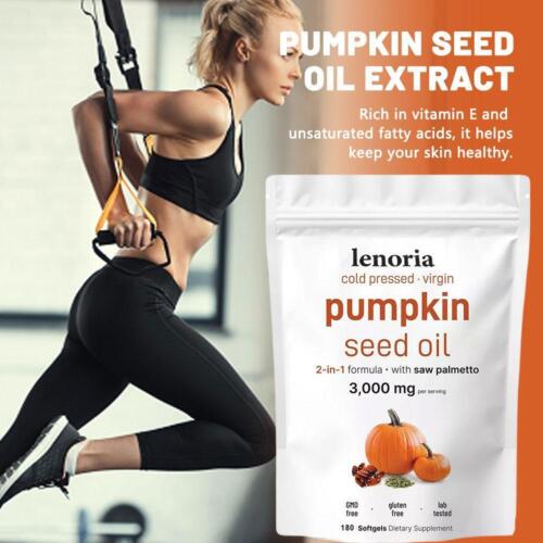 Olio di Semi di Zucca 3000mg|180 Capsule|-Pressato a Freddo/_=83 - Foto 4 di 11
