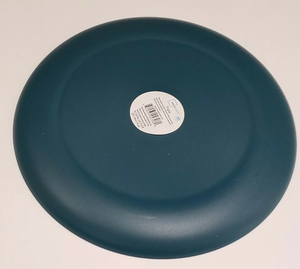 Mainstays Plastic Dinner Plates 5 Packs of 4 =20 total plates teal green New - Image 2 of 2