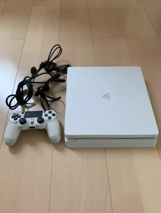 PS4 PlayStation 4 Glacier White 500GB CUH-2100AB02 Slim Console Controller  Fedex