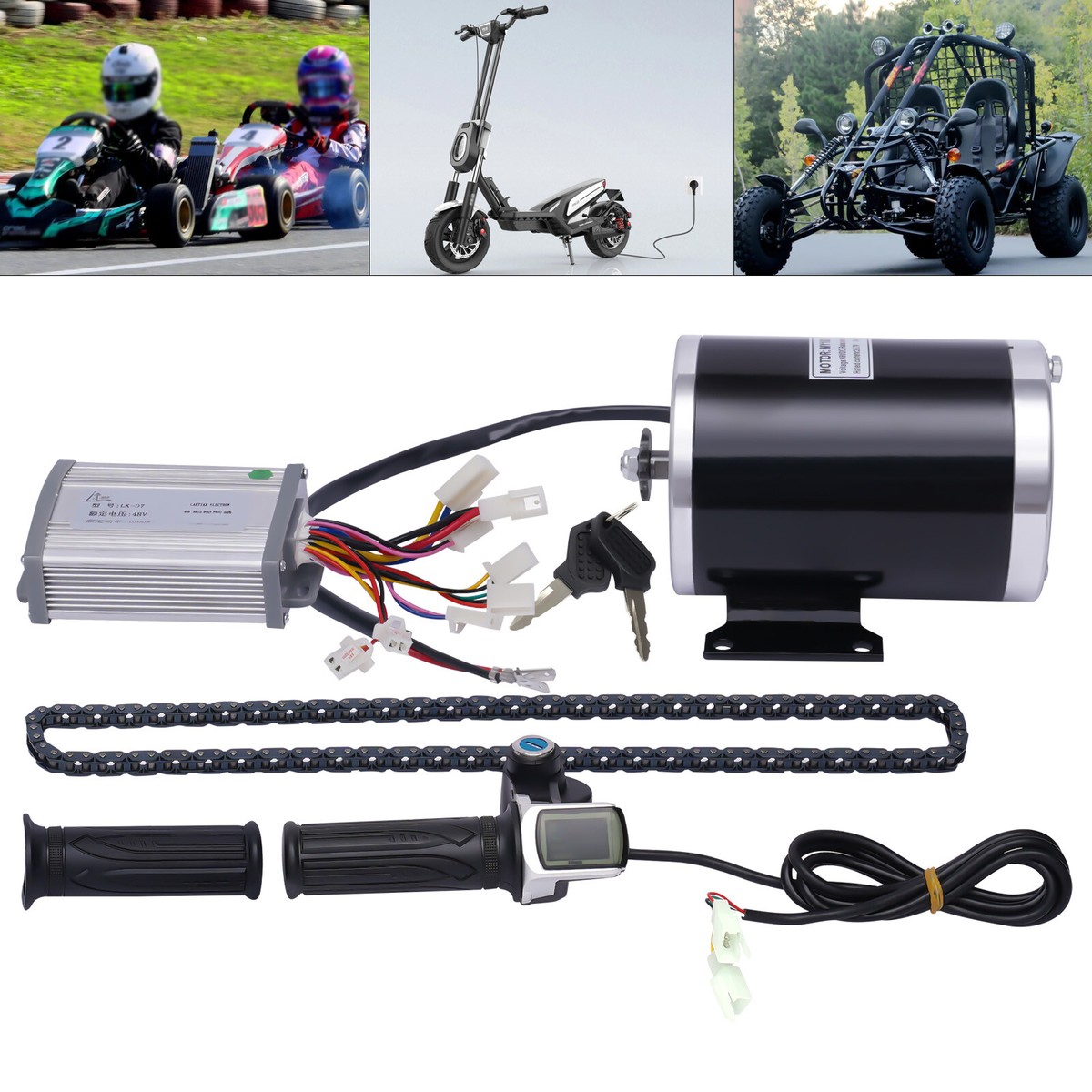 48V 1000W Brush Motor Controller Conversion Kit for Electric