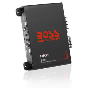 BOSS Audio Systems R1004 4 Channel Car Amplifier ? Riot Series, 400 Watts, Full