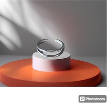 Anillo de plata esterlina .925 diseño delicado ajustable talla única