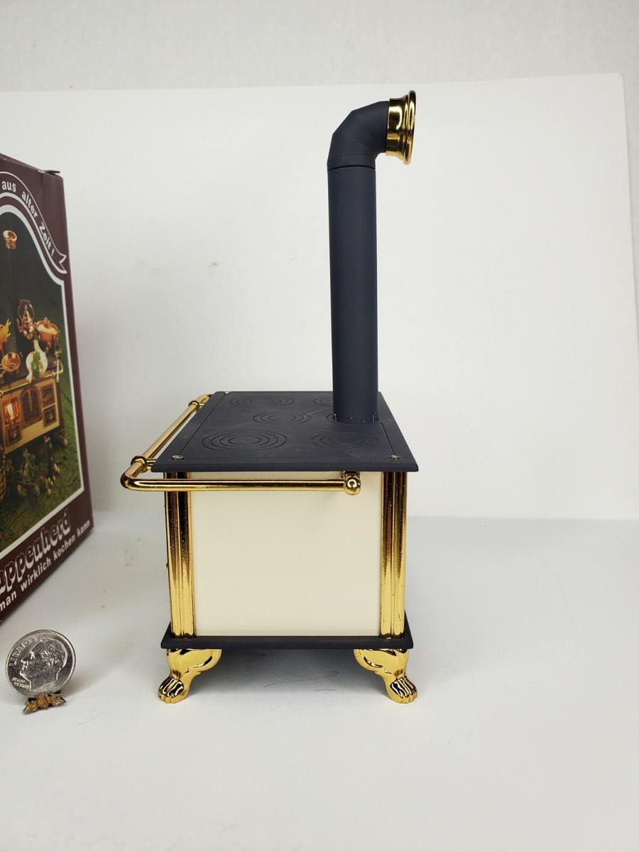 CHARCOAL GRAY~ Bodo Hennig Antique Stove 1:12 Dollhouse