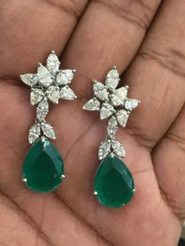 Echter Ohrschmuck Smaragd Smaragd