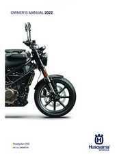 Husqvarna Owners Manual Book Guide 2022 Svartpilen 250 EU, B.D. EU, JP, ASEAN