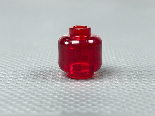 LEGO Minifigure Head Trans Red Alien Ghost White Eyes Slime Mouth Axel Chops - Picture 4 of 5