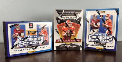 2021 Prizm Football Draft Picks (1) + Contenders Draft Picks (2) Blaster Box Lot