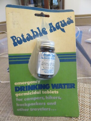 Older Unopened POTABLE AQUA Tablets (Wisconsin Pharmacal Co.)