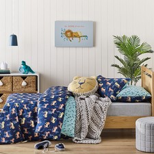 adairs navy quilt cover