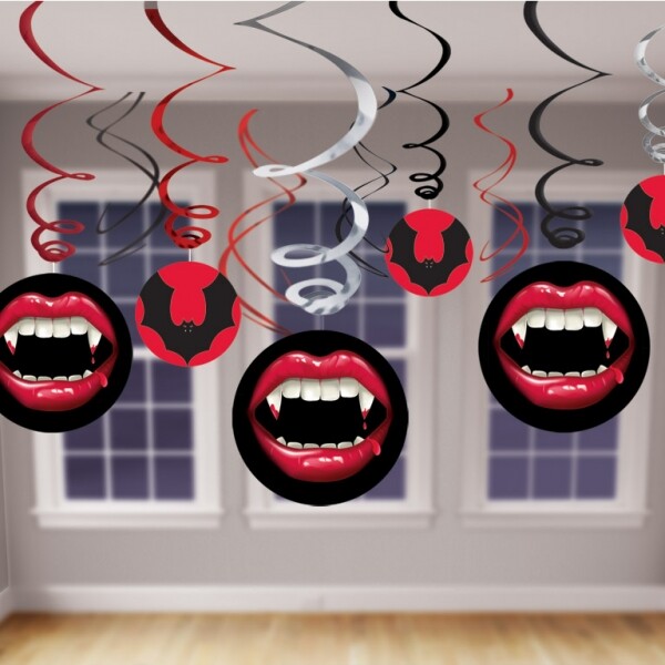 Halloween Grusel Party Deko Swirl Girlande Fangtastic-image