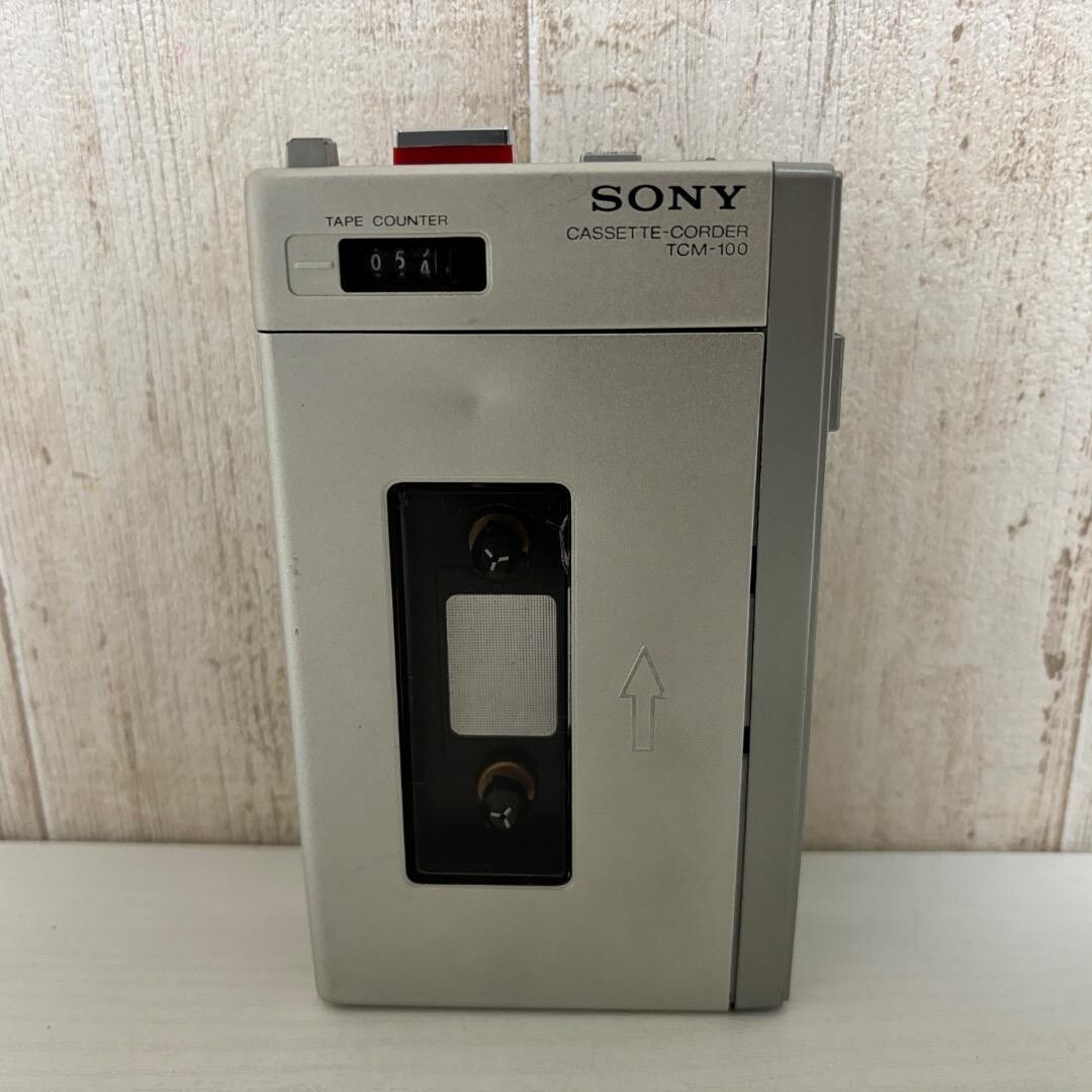 SONY TCM-100 Cassette Recorder Sliver Good | eBay