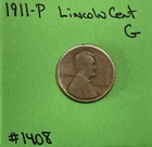 1911 P Lincoln Wheat Cent / Penny Good