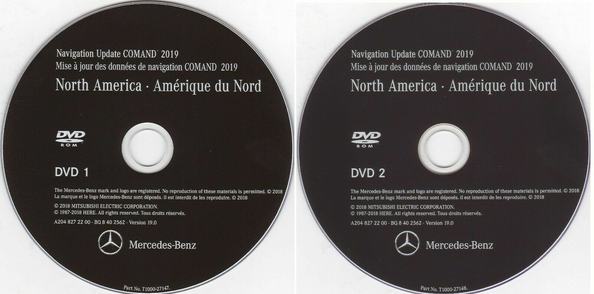 New Mercedes Benz LATEST NTG4 Navigation DVD Map Update North