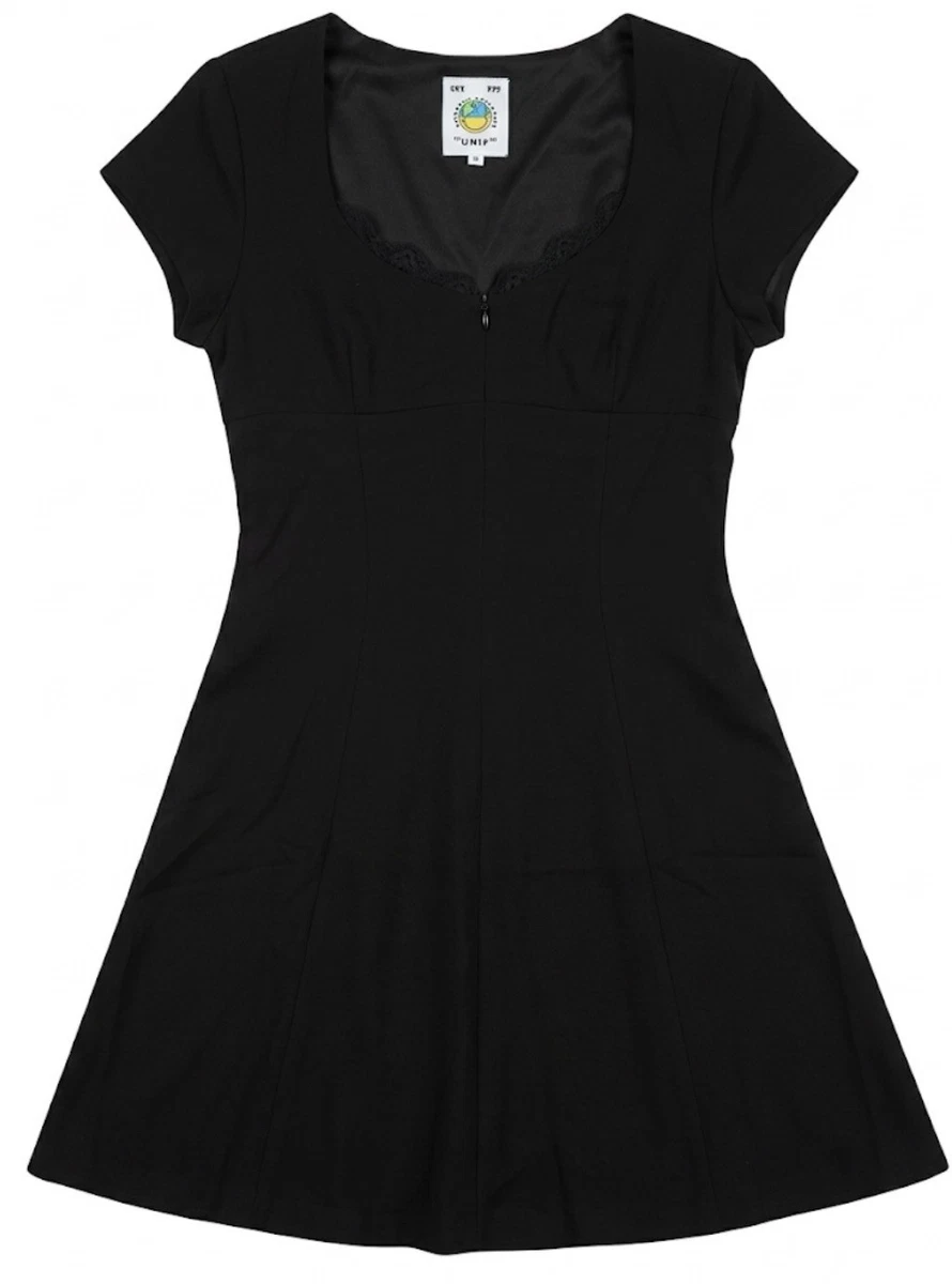 satin black bridesmaid dress Cressida Satin Asymmetric Dress