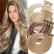 7A Nano Beads Highlight 150G THICK Nano Ring Tip 100 Remy Human Hair Extensions