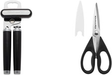 Classic Multifunction Can Opener/Bottle Opener, 8.34-Inch, Black & All Purpose S