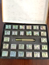 Vintage S-T Leather Co Alphabet SET #8131 3/4” New Condition