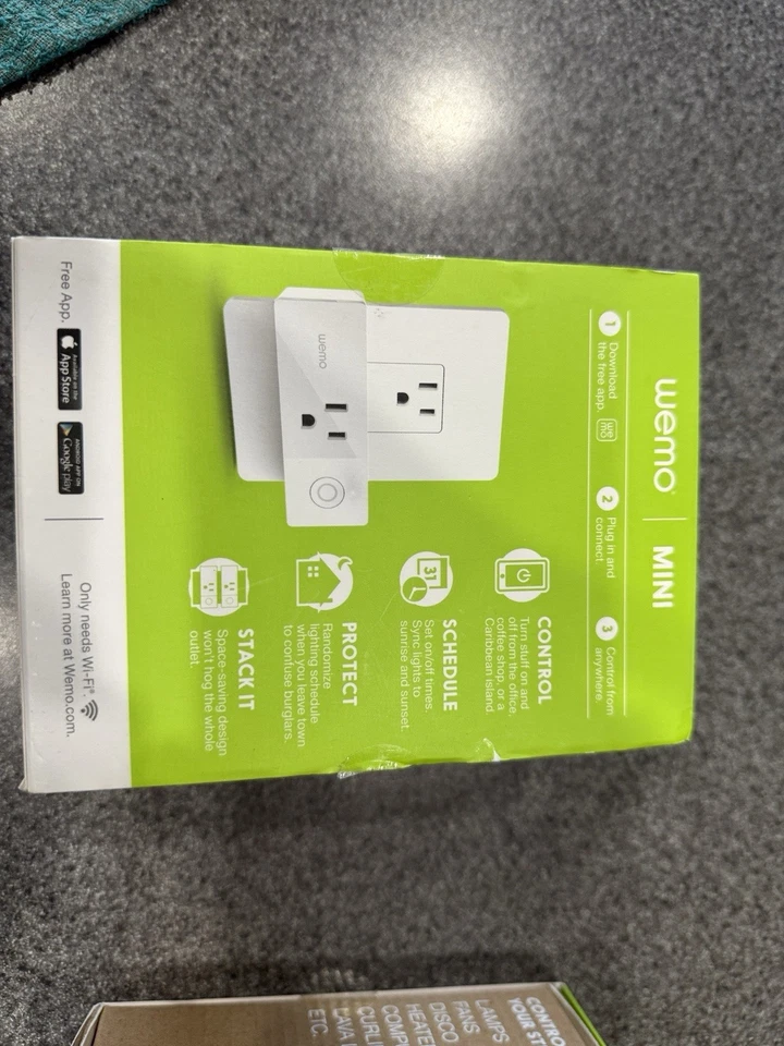 Lot of 3 Wemo Wi-Fi Smart Plugs – App + Voice Control – Alexa Google  New Sealed - Image 2 of 4