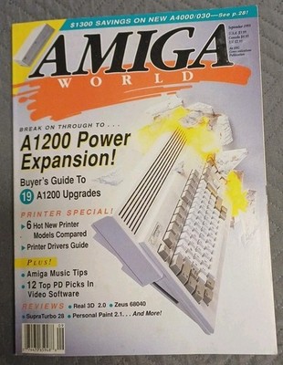 Amiga World - USA Magazin - Commodore - September 93 - 9/1993 - Top-Zustand