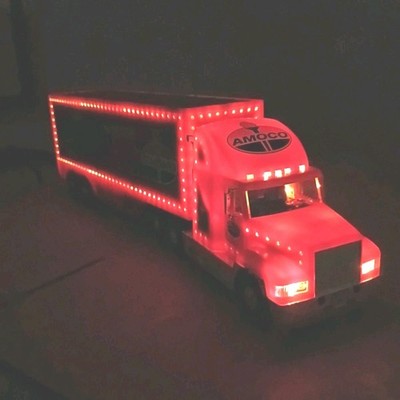Vtg Amoco 1999 Caravan Truck Limited Edition Lighted Semi Display Model #1959