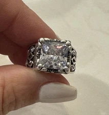 Silpada Sterling Silver Filigree "Uptown" Ring, Size 5.75, 1125