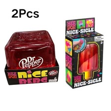 2 pezzi Needoh Dr Pepper Nice Cube Suptid Squish & Ice Cream Nice-Sicle