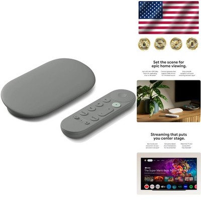 4K Smart TV Streamer with Voice Search Remote & 32GB Storage for Fast Access