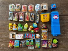 Zuru Mini Brands Food, Toys Dolls Games Accessories Lot Of 35 Rare Collect