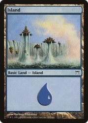 Island #292 Champions of Kamigawa MTG Basic Land