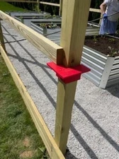 Pole barn and deck building stringer assistant. Works on all size post