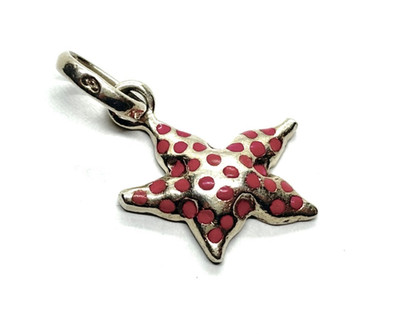 Links of London Sterlingsilber rosa gefleckt Seestern Charm