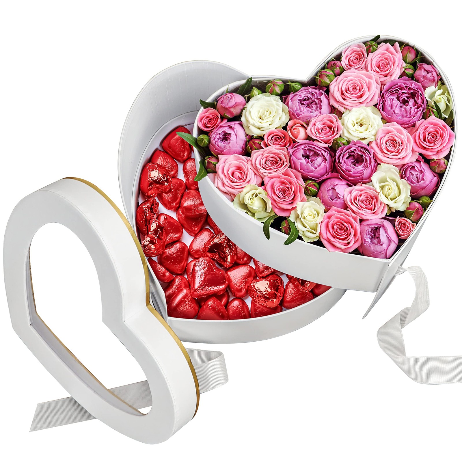 2-Ящик для хранения вещей Herzfrmige Blumen-Geschenkbox mit Deckel - B23 x L195 x H165 см 4790₽