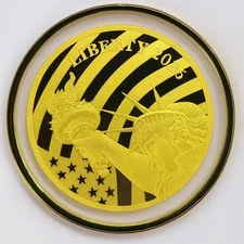 2025 Cook Islands Statue of Liberty .9999 Pure Gold $5 Coin