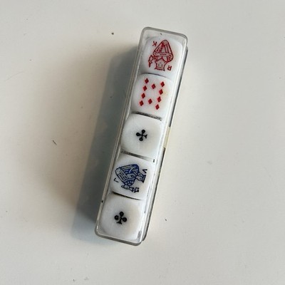 Poker Dice Set, Instructions in German